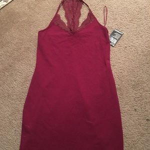 Maroon express dress new with tags